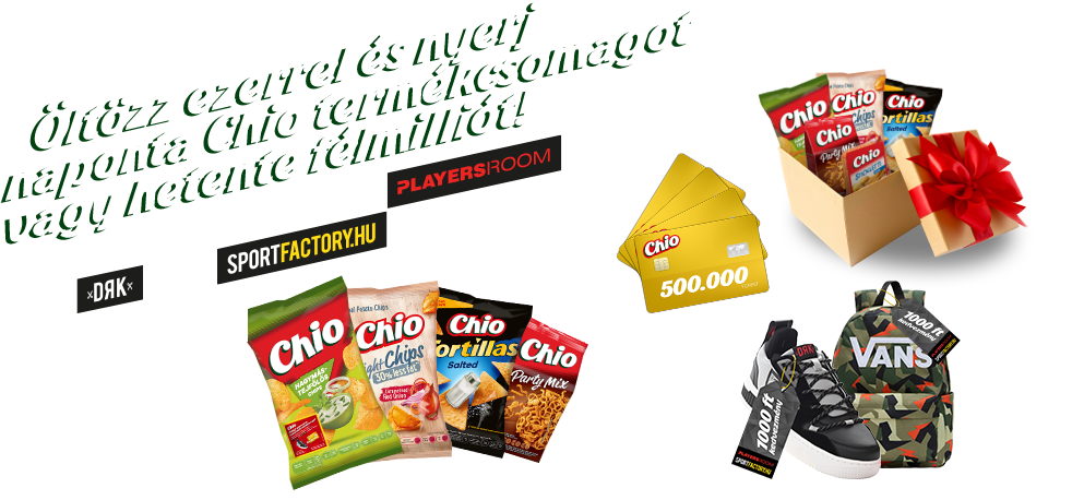Chio - Öltözz ezerrel és nyerj naponta Chio termékcsomagot vagy hetente félmilliót!